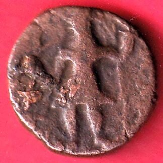 Kushan Empire Tetradrachm Kanishka I copper coin– FD146