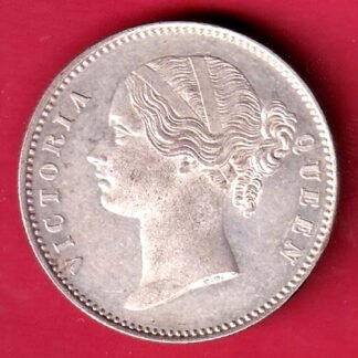EAST INDIA COMPANY 1840 DIVIDED LEGEND VICTORIA QUEEN BEAUTIFUL ONE RUPEE SILVER COIN – FD170