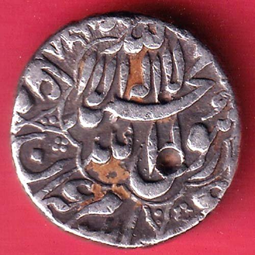 mughals Shahjahan probably Surat mint half rupee beautiful silver coin – FD173