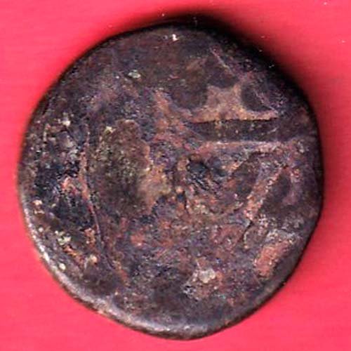 PANNA STATE 1 PAISA -LORD HANUMAN KACHCHA PICE "RARE" COPPER COIN– FD66 - Image 2