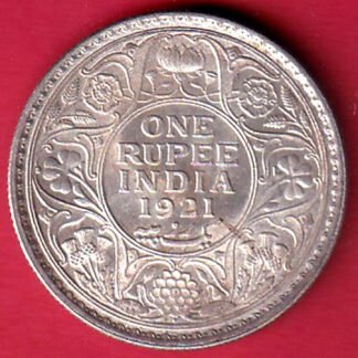british india 1921 george v bombay mint one rupee silver coin – FD78