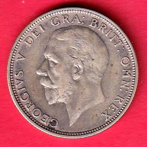 world coin : Georgivs V DEI GRA: BRITT REX 1933 One Crown – ff293 - Image 2